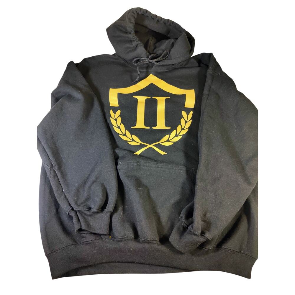 Streetwear Black‎ Hoodie Roman Inspired Symbol of Victory and Honor SZ. L